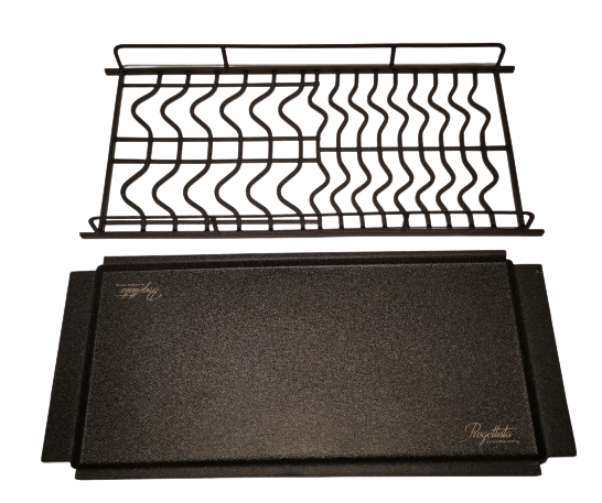 [Speco-Treated Anti-Microbial] EXCEL - Progettista Nero Black Series Stainless Steel Grade 316 Dish Rack