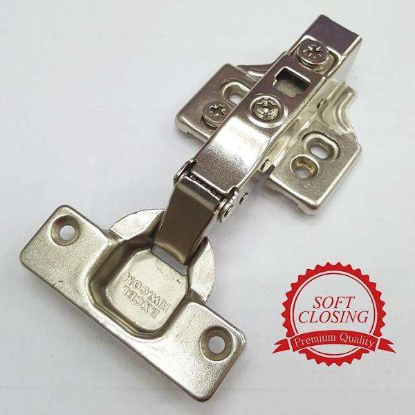 EXCEL - Designer - T15-3D-90 Soft Closing Clip on Hinge W/3 Holes MP Cup Hole 52mm, H2 - 90 Degree