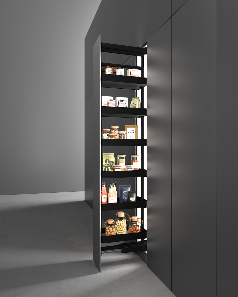 Gradino-Salita-ELKY Basket-Matte Black Series-Tall unit