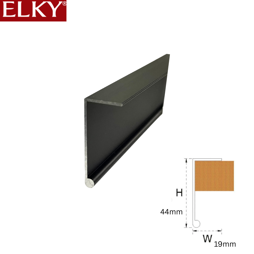 EXCEL - Black Al Profile Handle Senseless J-2.8m