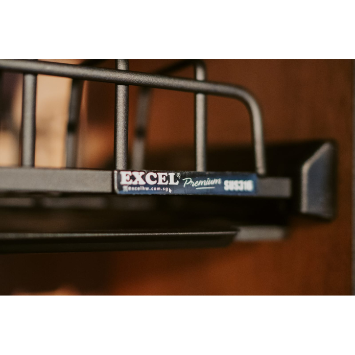 EXCEL - Progettista Nero Black Series Stainless Steel Grade 316 Dish Rack
