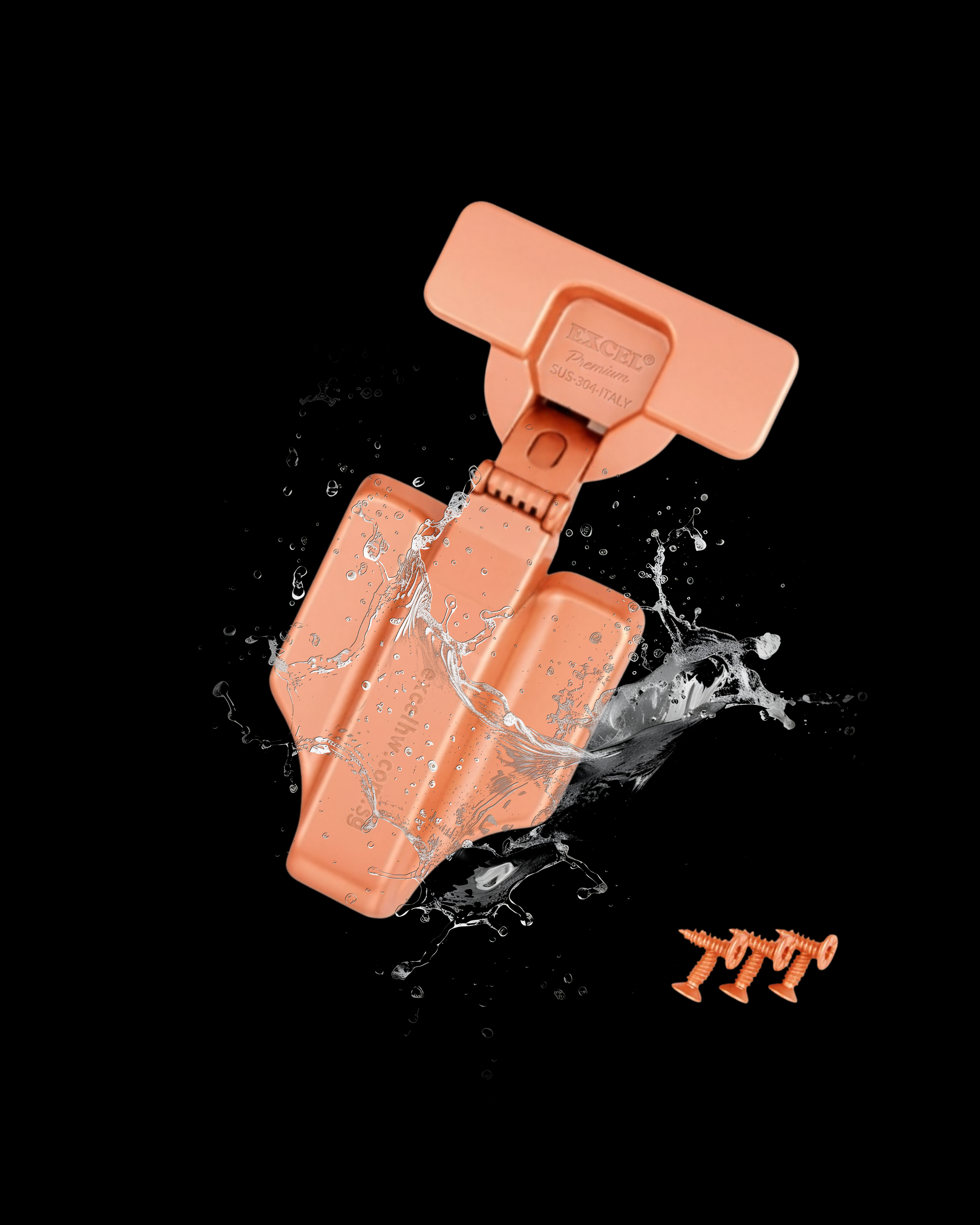 Chémarw 3 Series EXCEL Rose Gold EHP18 SUS304 SOFT-CLOSING HINGE