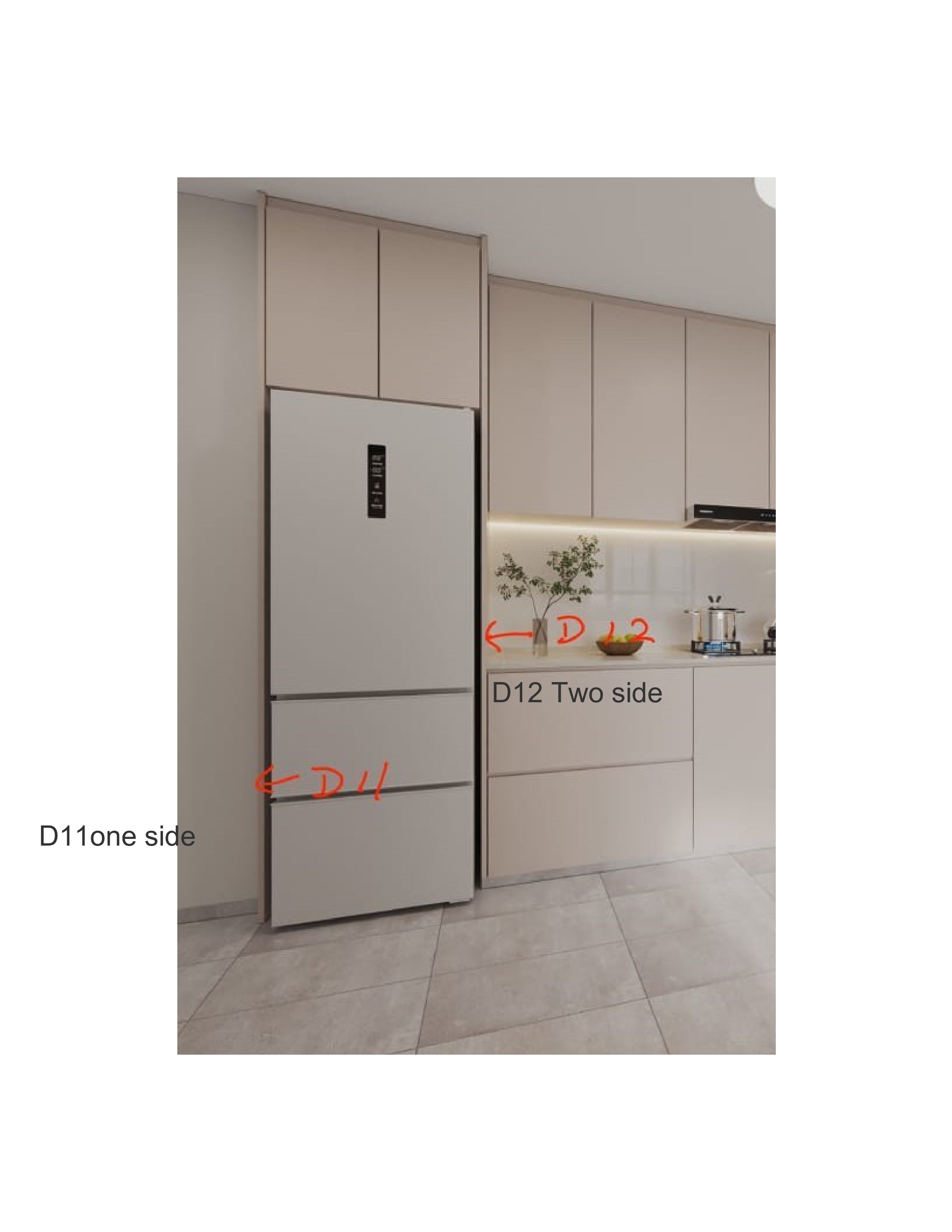 Carpentry Works - KITCHEN CABINET (CASEMENT DOOR) 2  COLOUR  LAMINATE