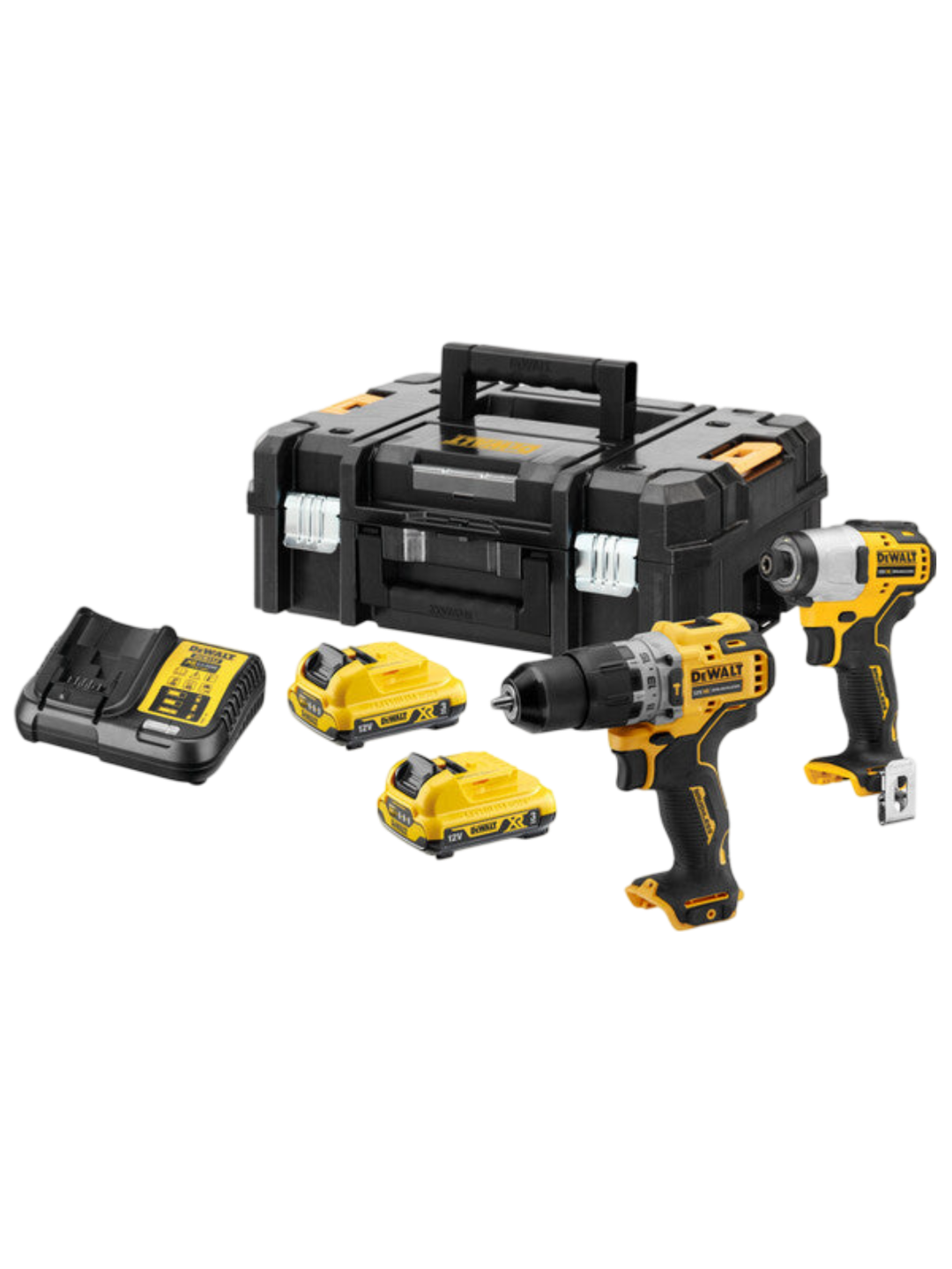 12V MAX Brusless Twin Kit DCD706 + DCF801 (3.0Ah X2)