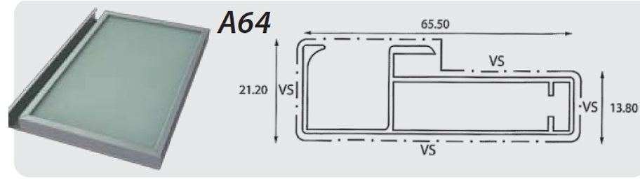 Aluminium Frame Glass Door For Dish Rack