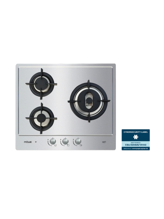 60cm Wifi Hob with 3 Burners S/S