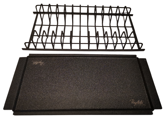 [Anti-Microbial Treated] EXCEL - Progettista Nero Black Series Stainless Steel Grade 316 Dish Rack