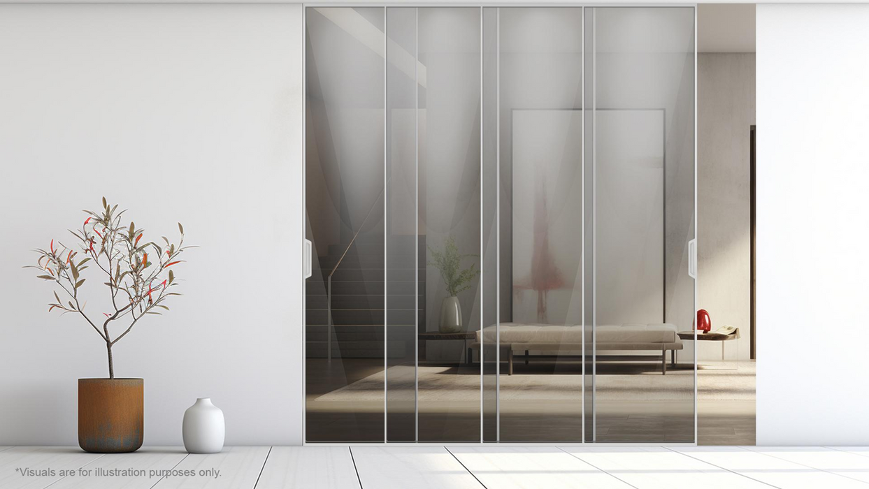 (35x08) Eclipsed 4 Panel Pulley Sliding Door