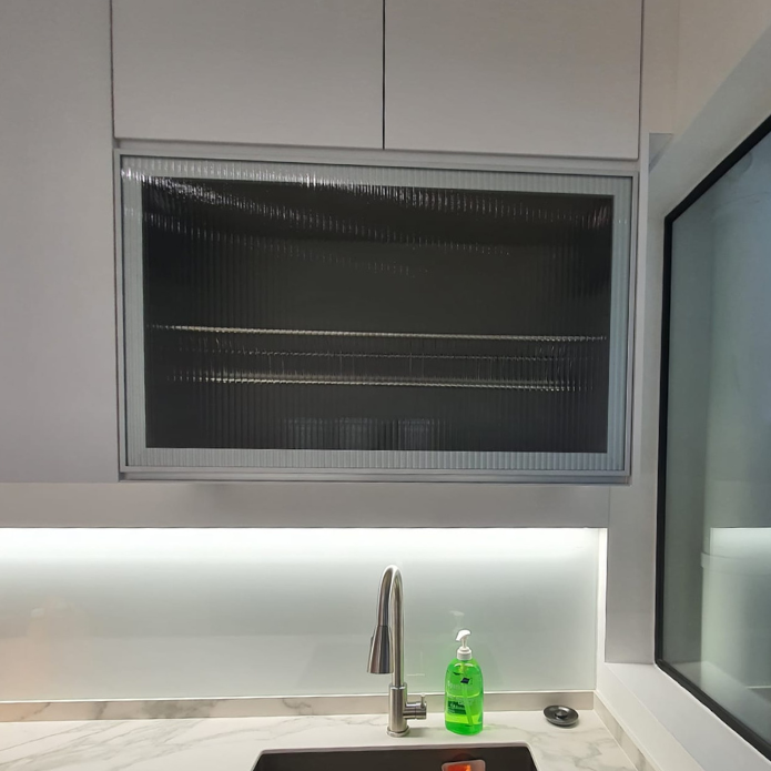 Aluminium Frame Glass Door For Dish Rack