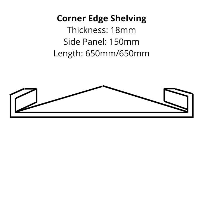 EXCEL L - Shaped Ecoplywood Shelf