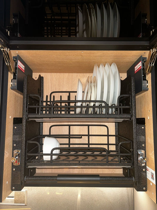 Estrazione Matte Black Series Pull Down SUS304 Dish Rack