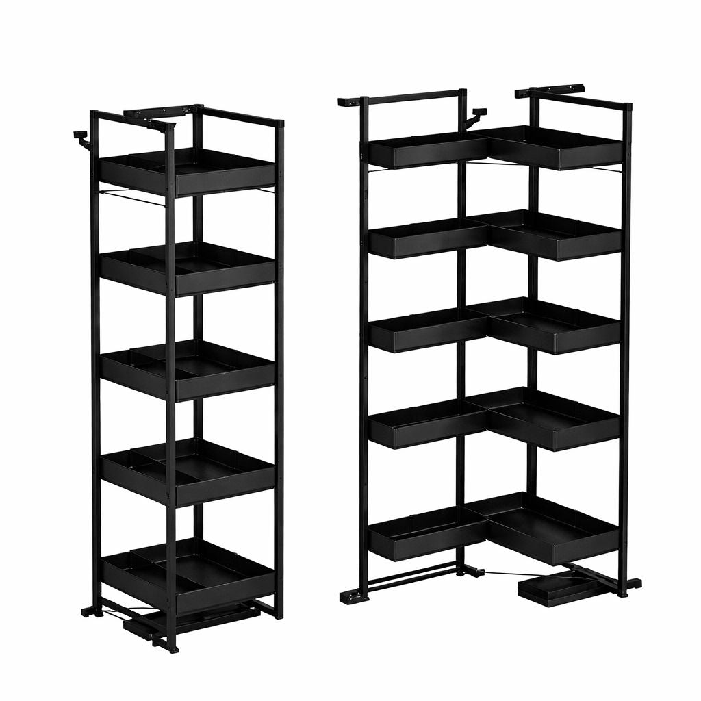 Alta Dispensa-ELKY Basket Matte Black 5 Layer Pantry Unit