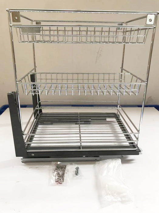 3 TIER DRAWER BASKET C/W FULL EXT RUNNER