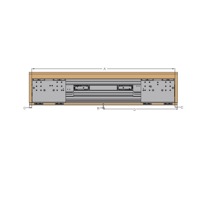 Indro Cuttable In-Line Sliding Door System