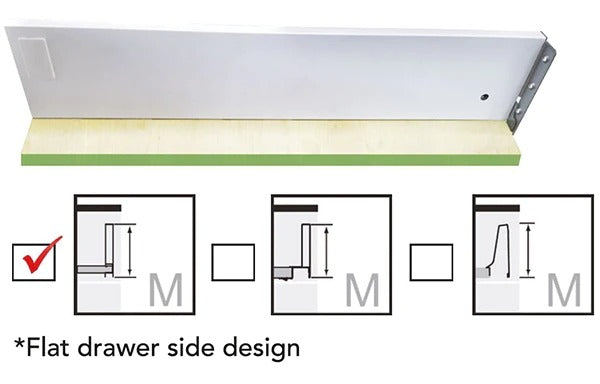 EXCEL - Vicenzo Nero Black Series Double Wall Soft-closing System