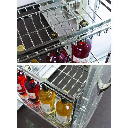 EXCEL - Rufino Italian Series Sus304 2 Tier Multipurpose Slimline Slabs Pull Out Kitchenware Basket