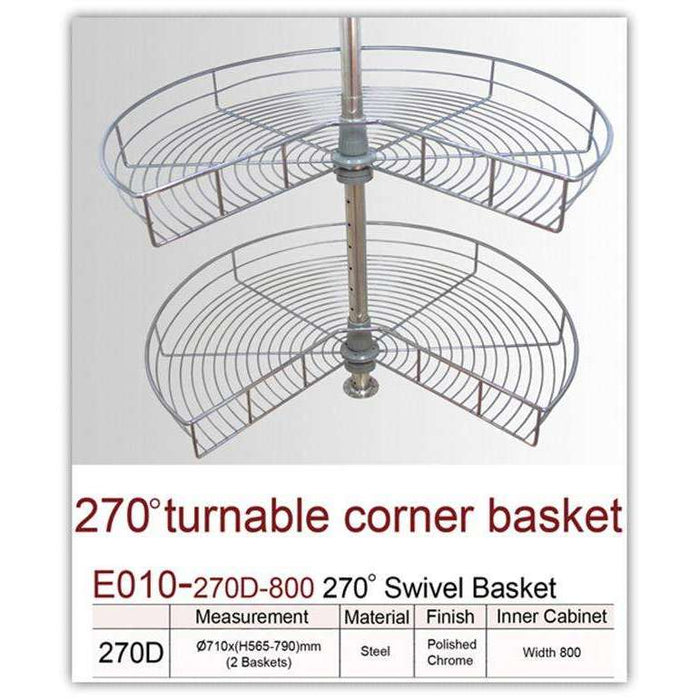 EXCEL - 270Deg Turnable Corner Basket