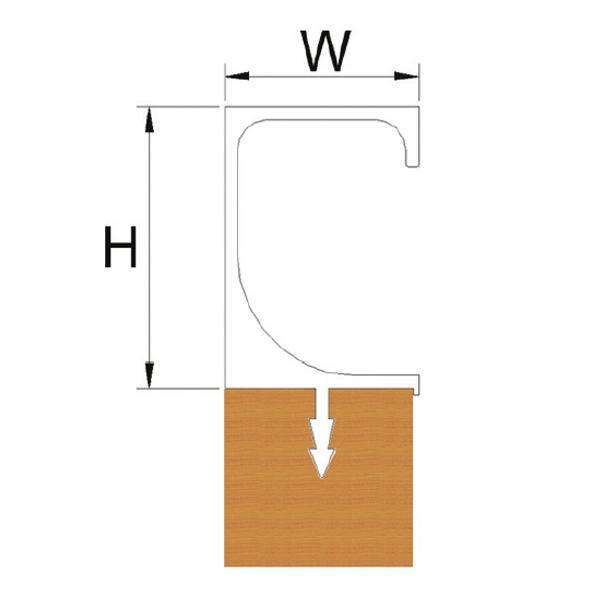 EXCEL - AL Profile Handle Oriental Calver