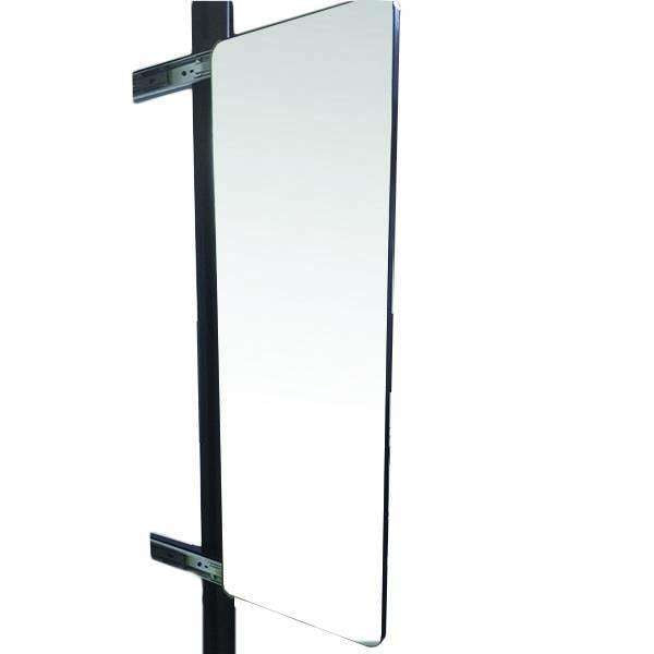 EXCEL - EXTENDABLE FLEXI MIRROR C/W SOFT CLOSING SLIDES-BK