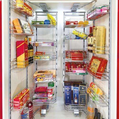 EXCEL Tandem Pantry Unit 5+5 Basket