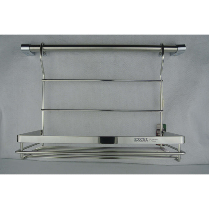 ITALIAN Series Sus304 1 Tier Single Rack W/Hanging Rod & D.I.Y. Bracket